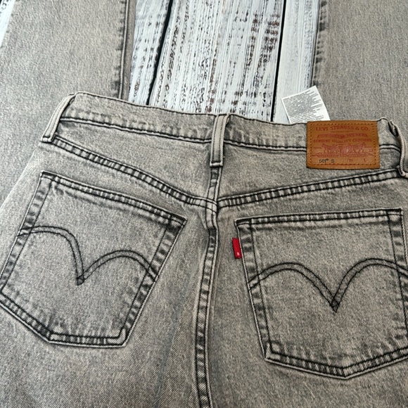 New Without Tags Levi’s 501S Distressed Grey- W26/L28 - Picture 3 of 5